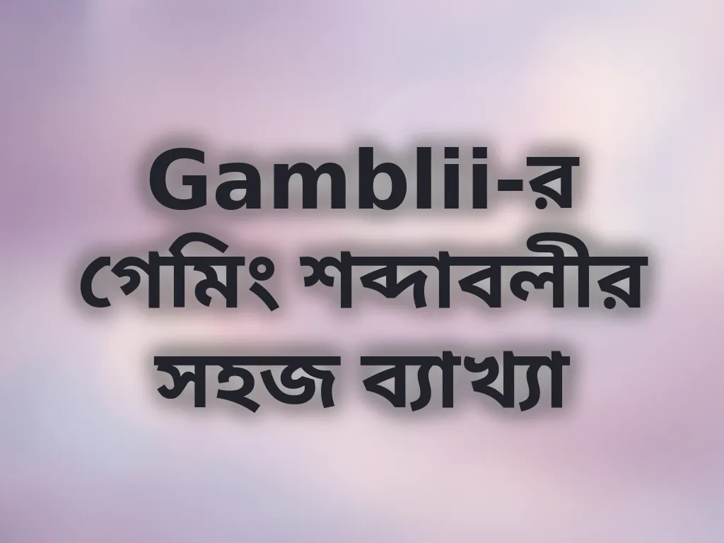 ক্যাসিনো শব্দাবলীর ব্যাখ্যা